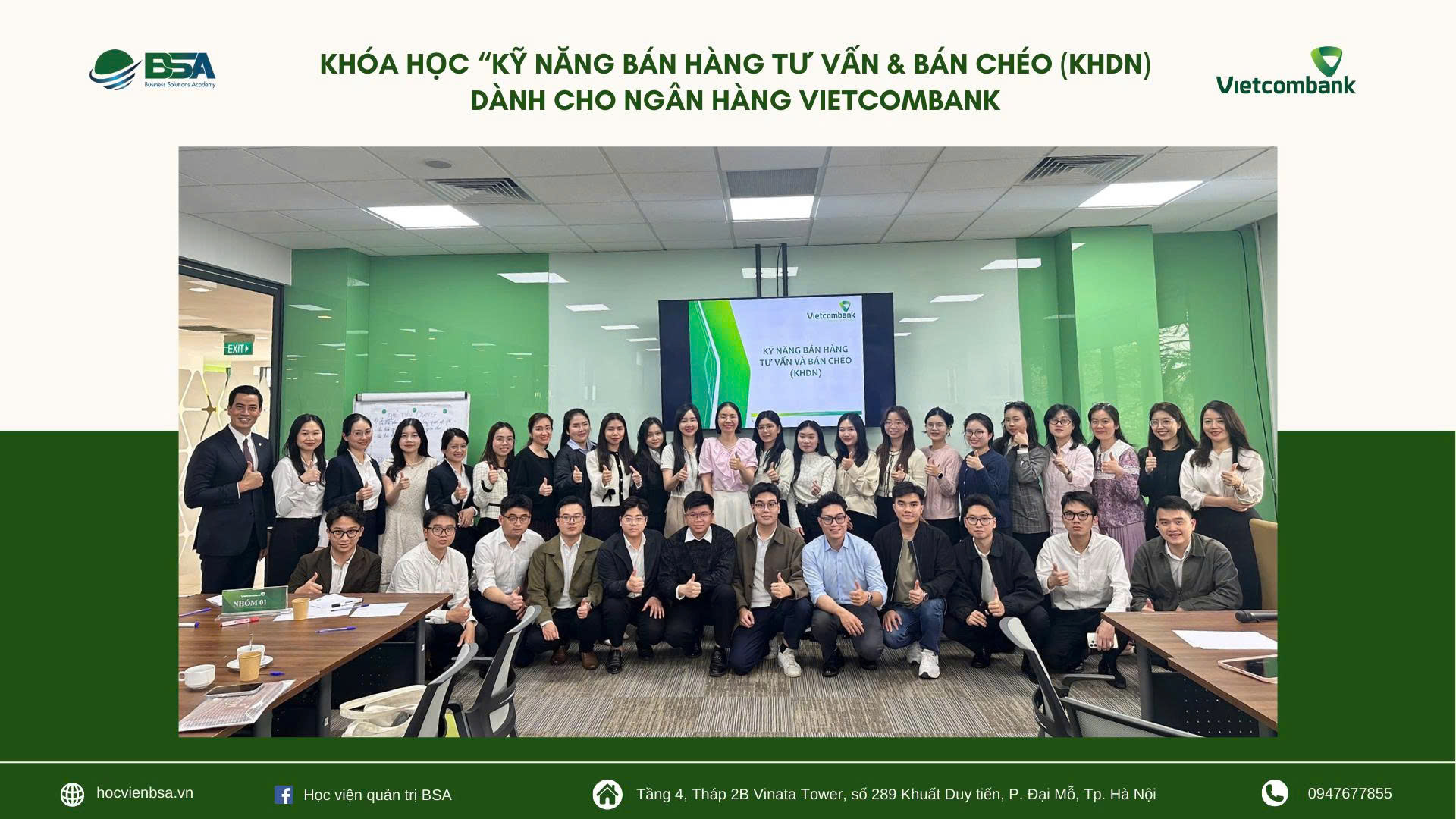 Đội ngũ bán hàng và dịch vụ trong chương trình BSA